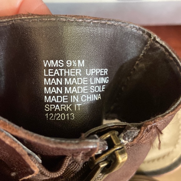 Reaction Kenneth Cole Brown leather strappy booties sandals 9.5 - Picture 9 of 13